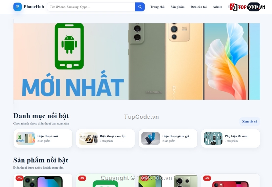 Web điện thoại,bán điện thoại,điện thoại